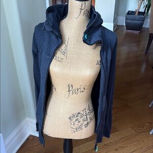 lululemon athletica Black Hooded Bomber Jacket